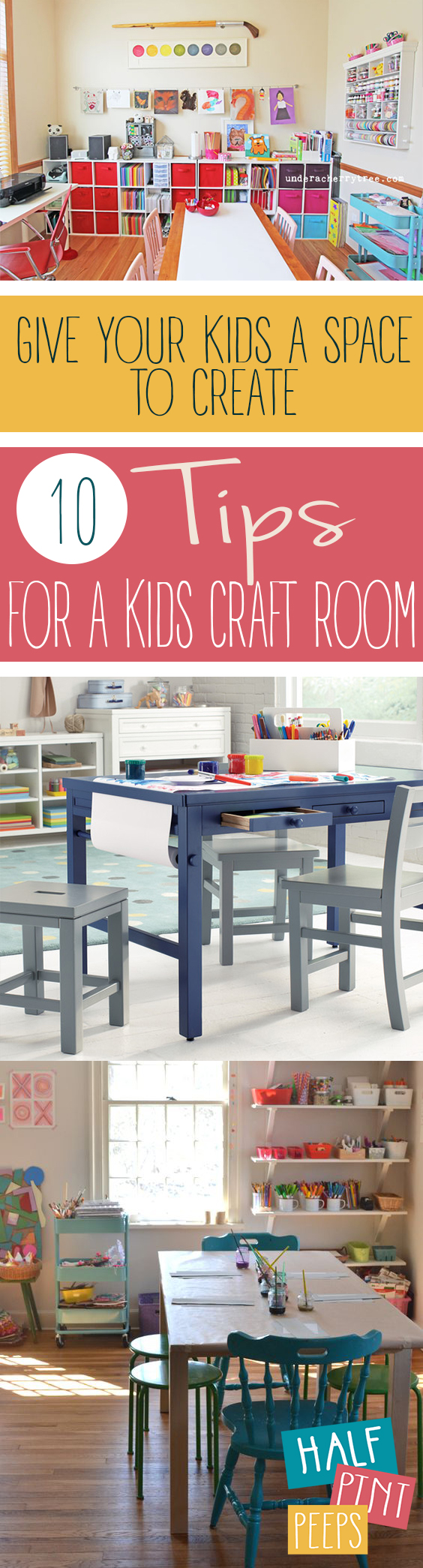 Give Your Kids A Space To Create: 10 Tips for A Kids Craft Room | Half ...