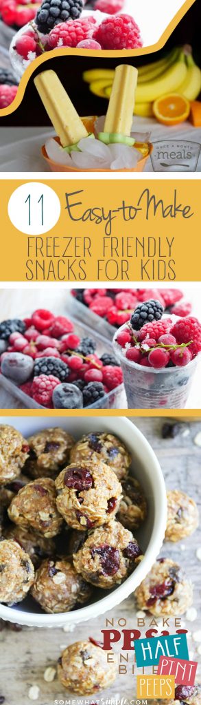 11 Easy-to-Make Freezer Friendly Snacks for Kids| Snacks for Kids, Freezer Friendly Snacks for Kids, Kid Stuff, Kid Recipe, Food for Kids, Kid Meals #KidRecipes #KidSnacks #KidStuff
