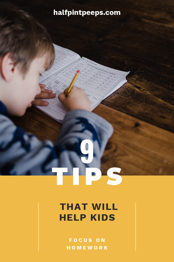 tips to help focus on homework