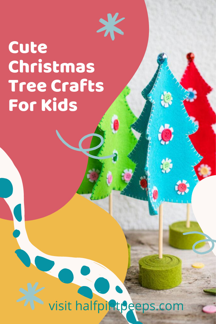 10 Fun & Easy Christmas Tree Crafts for Kids | Half Pint Peeps