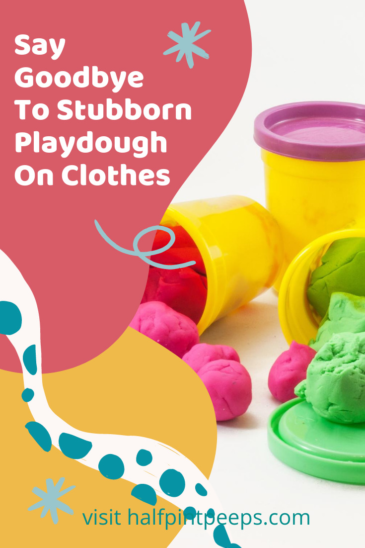 Kids might love playdough, but clothes don't! And it's hard for kids to really get into a sweet playdough project without getting some on their clothes. Let them have fun knowing it's not hard to remove it. You just need the tricks.... #halfpintpeepsblog #removeplaydough #playdoughhacks
